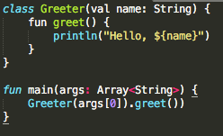 Image représentant un exemple de codes Kotlin